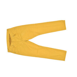 7 For All Mankind Men's Yellow Straight Leg Chino Jeans Pants 36x28 USA MADE